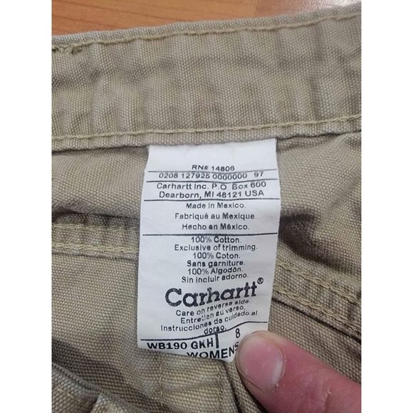 Womens Carhartt Carpenter shorts size 8 - Picture 3 of 3